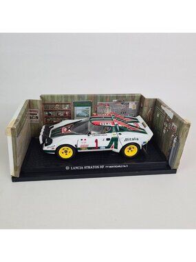 Kyosho Lancia Stratos HF Rally Alitalia '77 Minte Carlo 08132A Die Cast Car